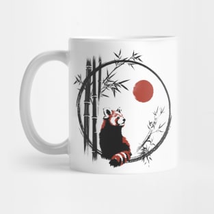 Red panda under the sun Mug